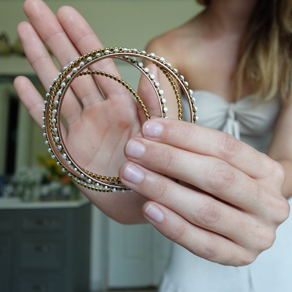 Gold Bangles - Picture 2 of 3